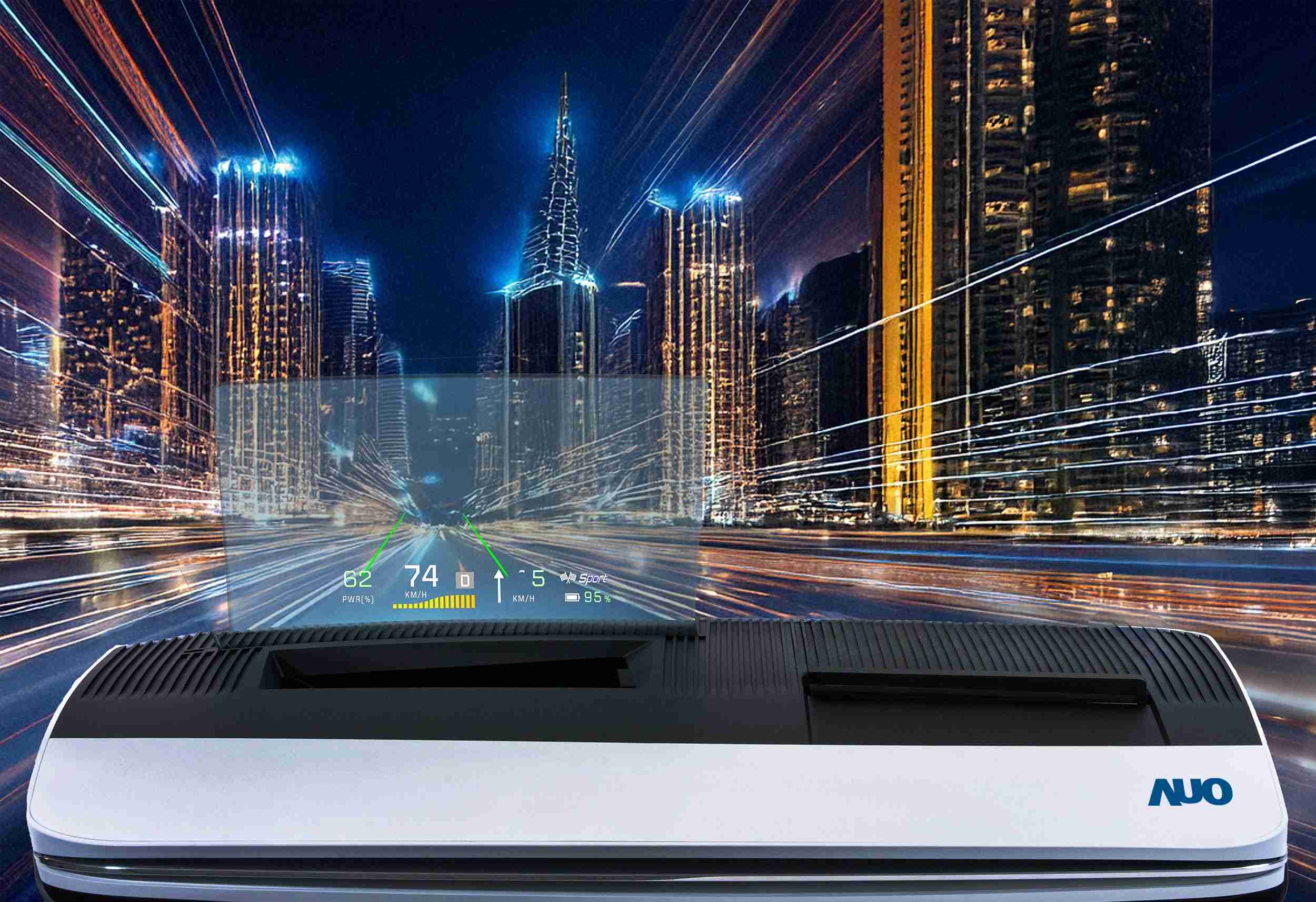 开云电子推出13吋Micro LED抬头显示器，，，，提供高入眼亮度、、、、高色彩饱和度的显示质量，，，在阳光下或黑暗中都清晰可见，，并利用Micro LED模块体积小的优势，，，解决车用空间有限的痛点